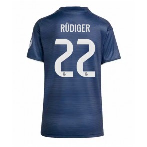 Lacne Ženy Futbalové dres Real Madrid Antonio Rudiger #22 2025-26 Krátky Rukáv - Preč